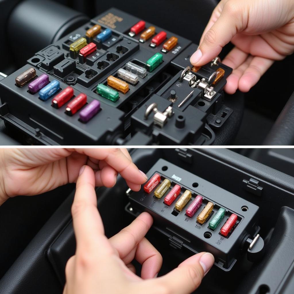 Checking Car Fuses in Fuse Box