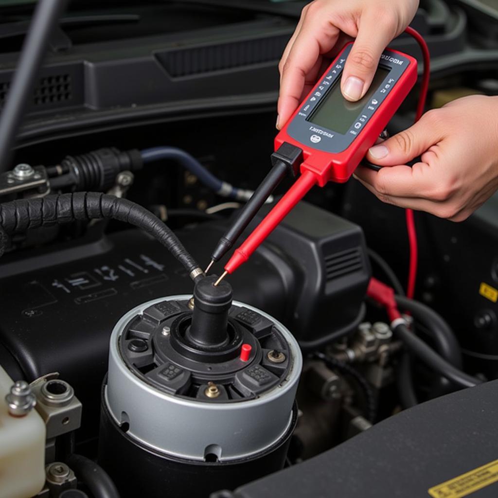 Checking a Car Heater Blower Motor with a Multimeter