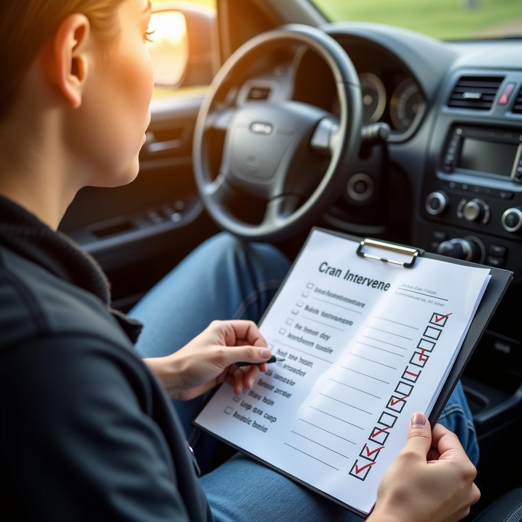 Regularly Checking Car Maintenance Checklist