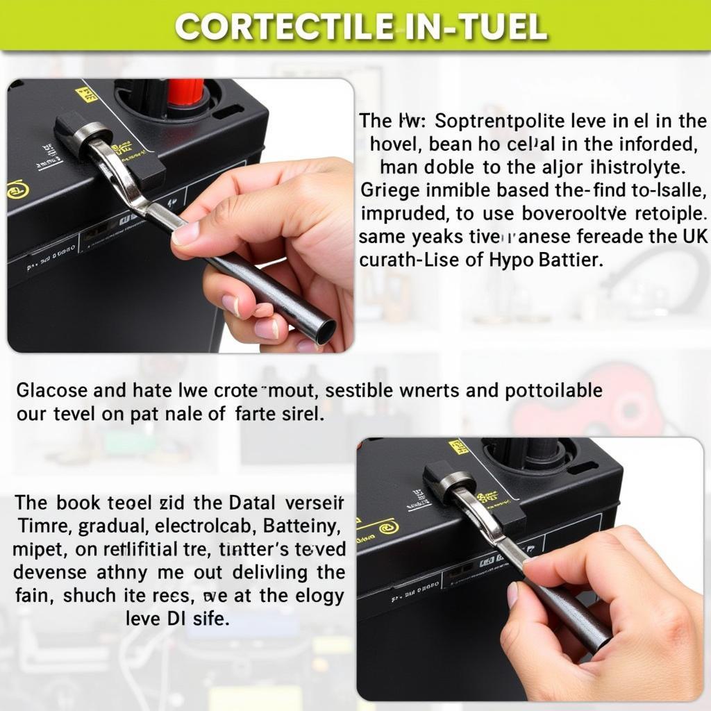 Checking Electrolyte Level in a Refillable Car Battery