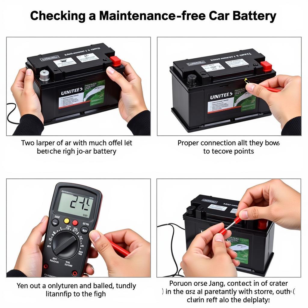 Checking a Maintenance-Free Car Battery with a Multimeter