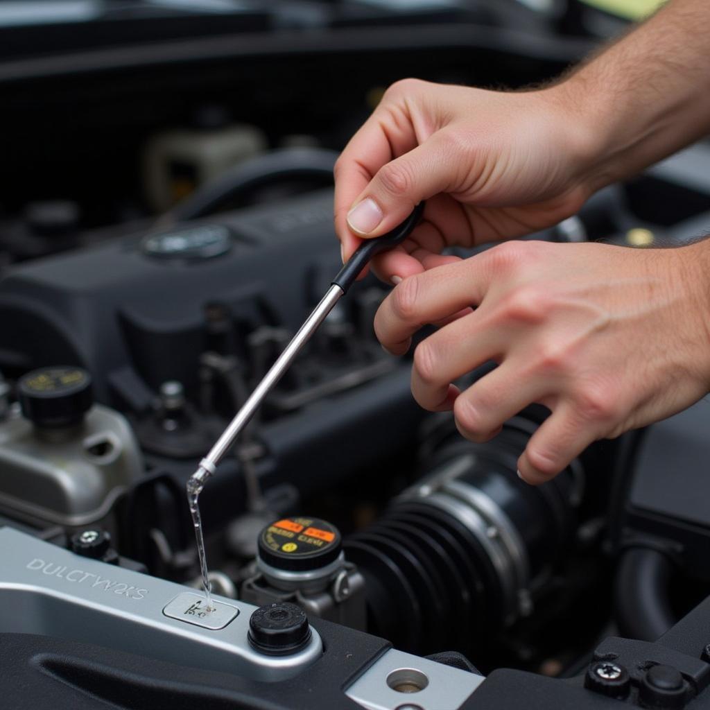 Checking Subaru Engine Oil Level