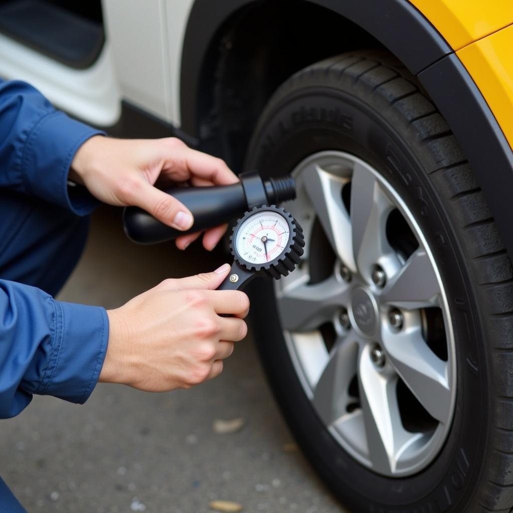 Checking Tire Pressure Regularly