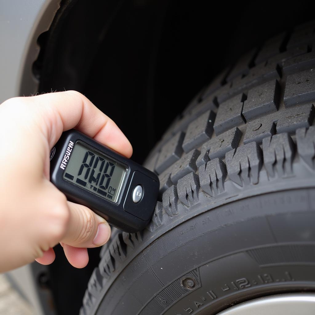 Using a Tire Pressure Gauge