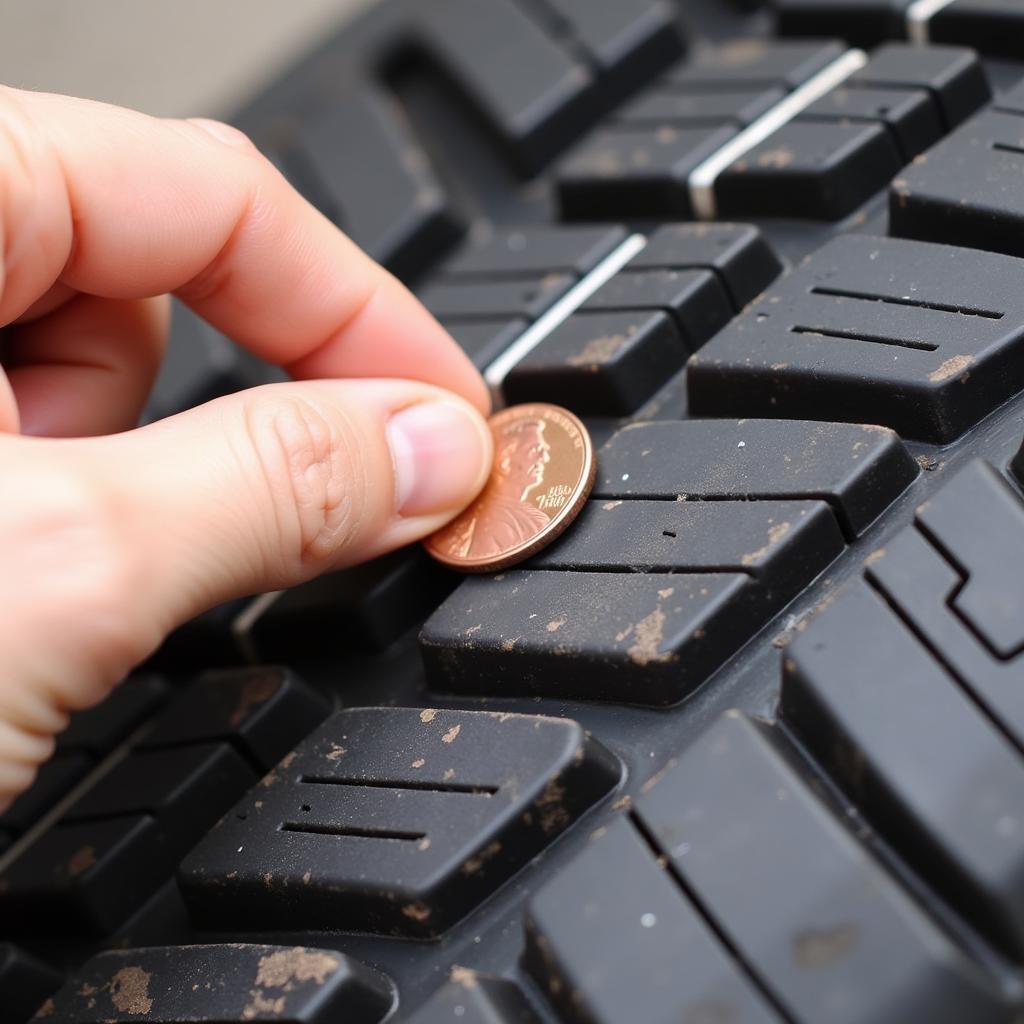 Checking Tire Tread for Uneven Wear