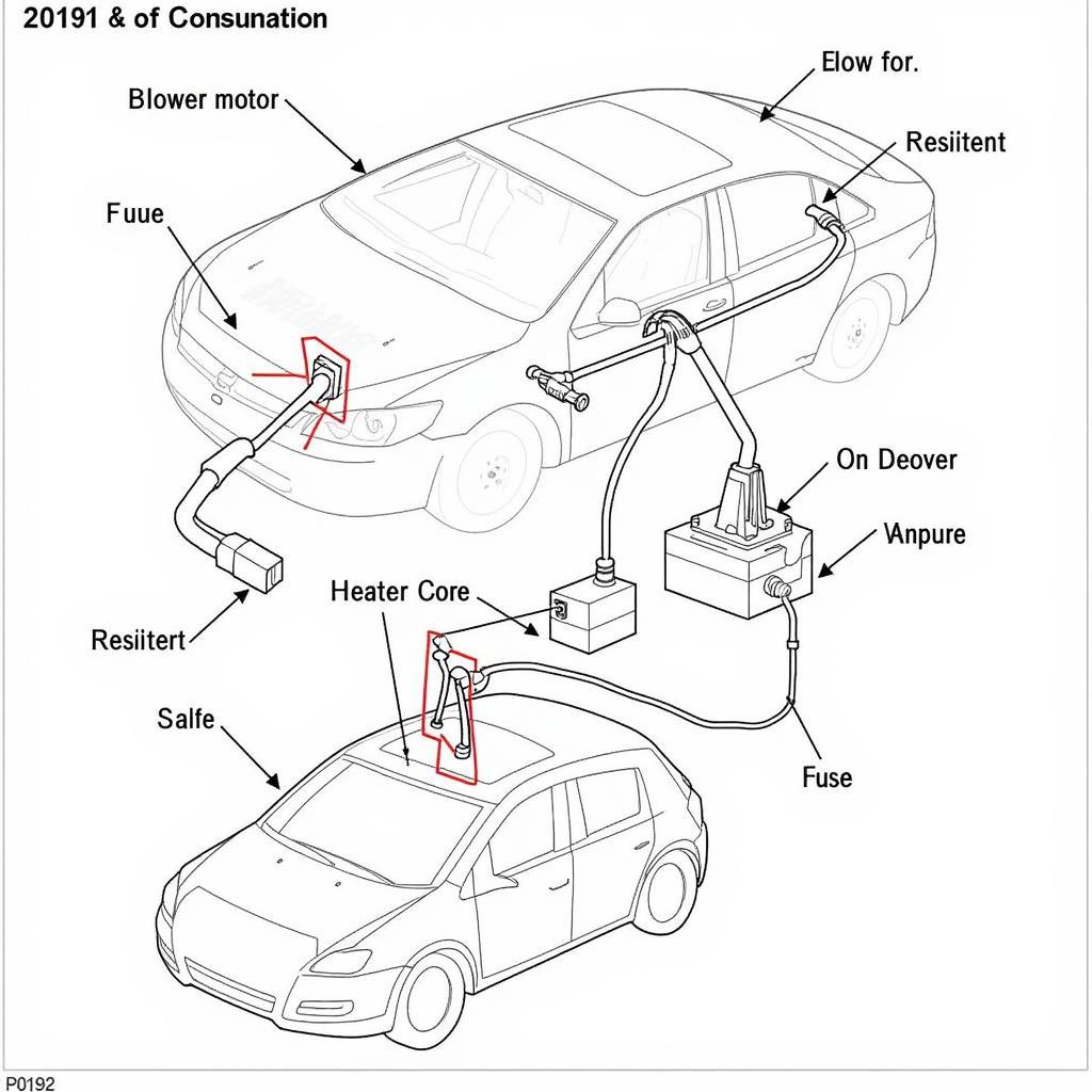 Chevrolet Impala Heating System Diagram and Electrical Components