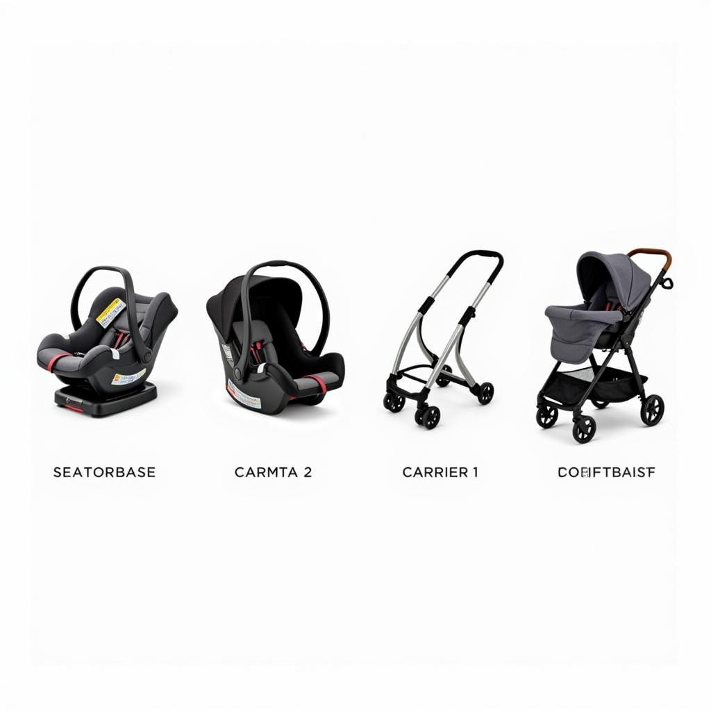 Chicco Bravo Trio Travel System Components