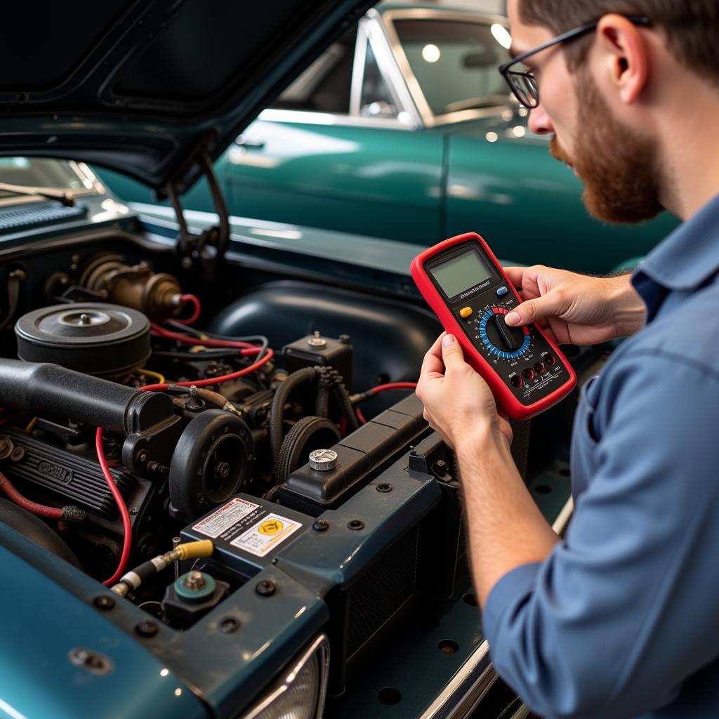 Classic Car Electrical System Check in Gloucestershire