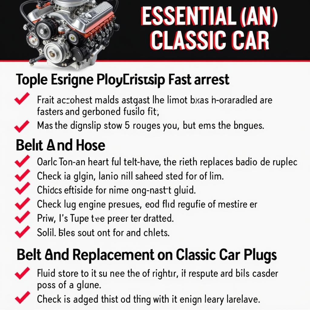 Classic Car Engine Maintenance Checklist