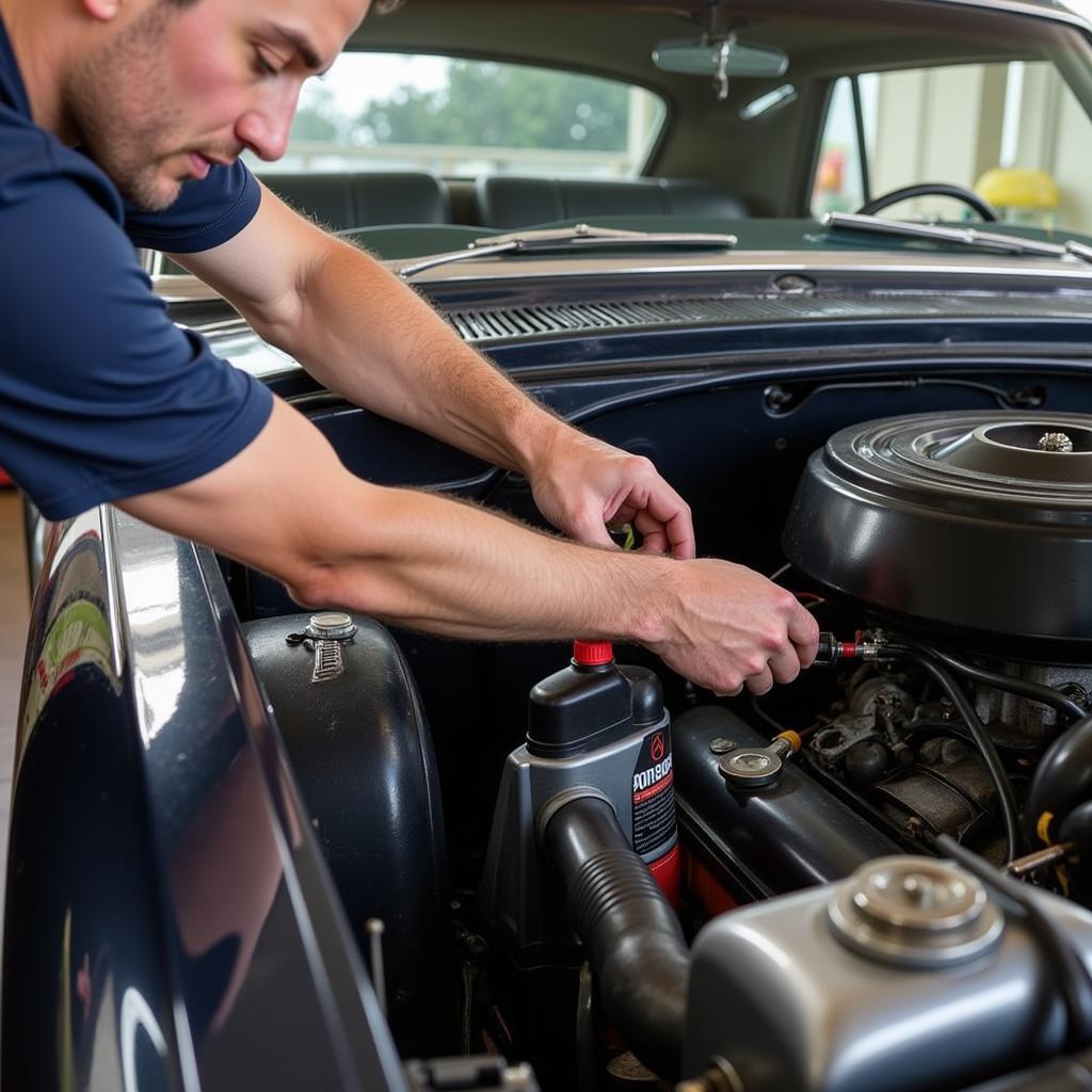 Classic Car Fluid Check in Auburn