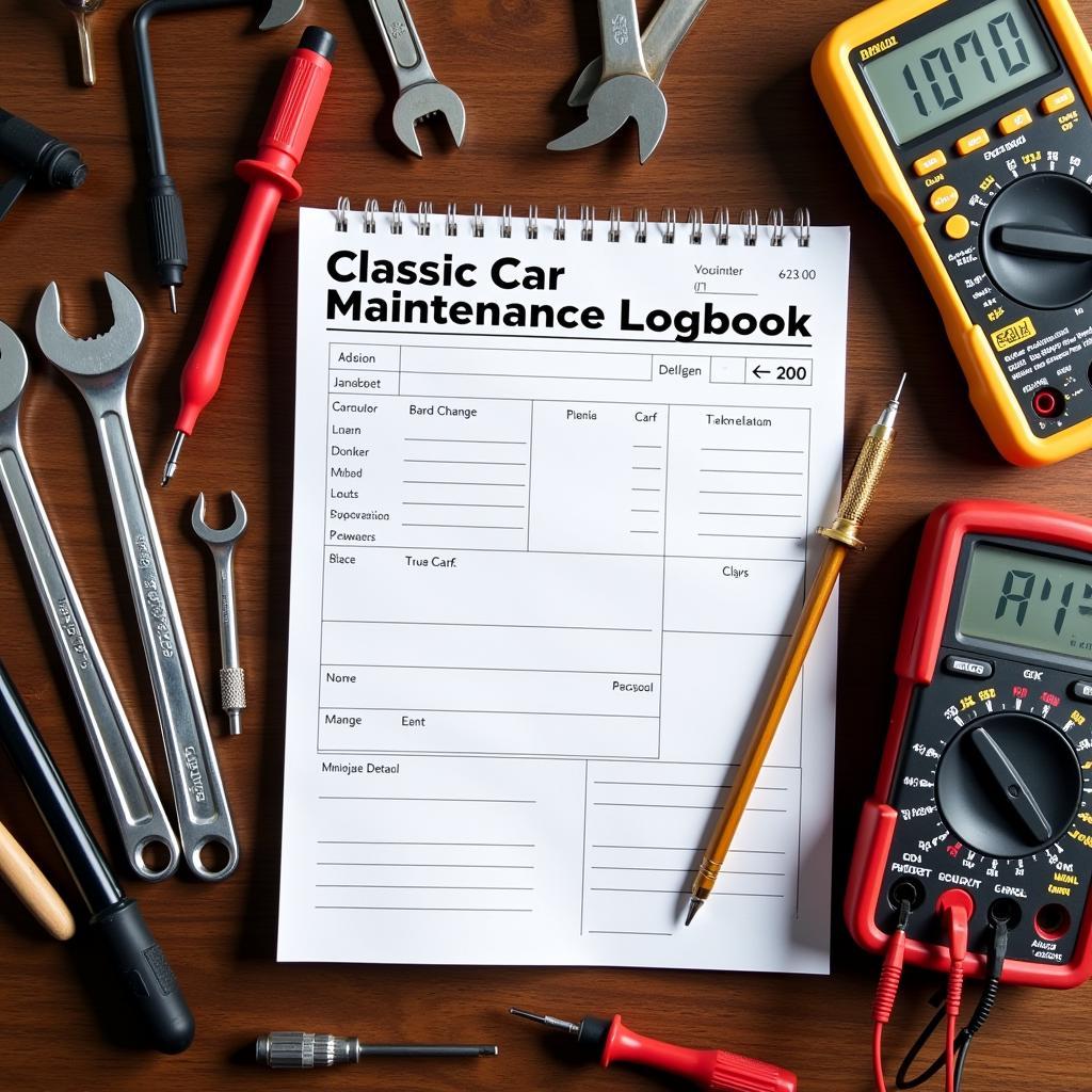 Essential Tools and Logbook for Classic Car Maintenance