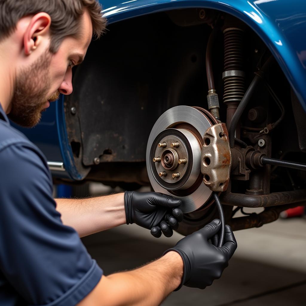 Classic Muscle Car Brake System Inspection