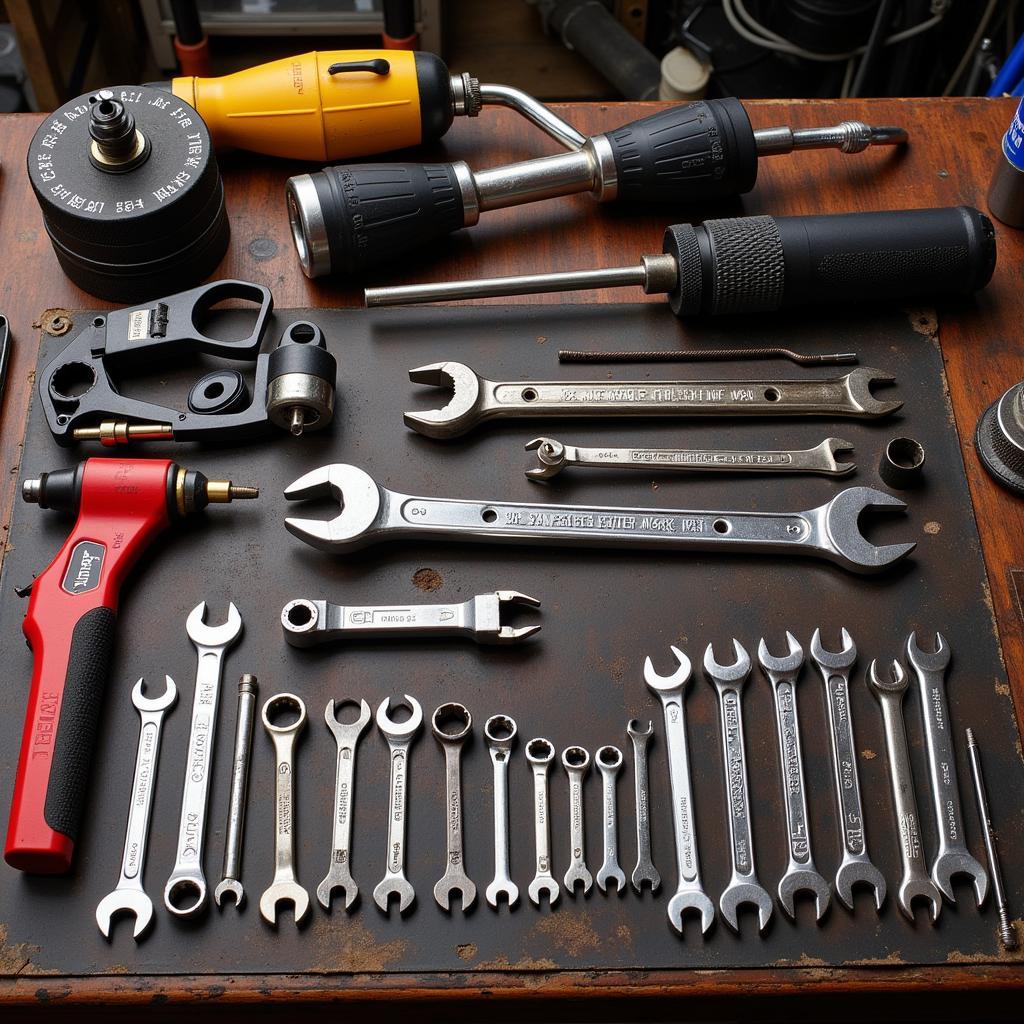 Classic Muscle Car Tool Set for Repairs and Maintenance