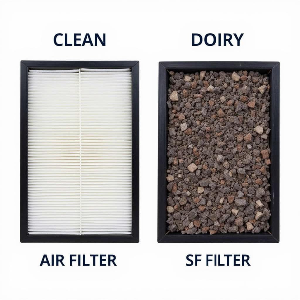 Clean Air Filter vs. Dirty Air Filter