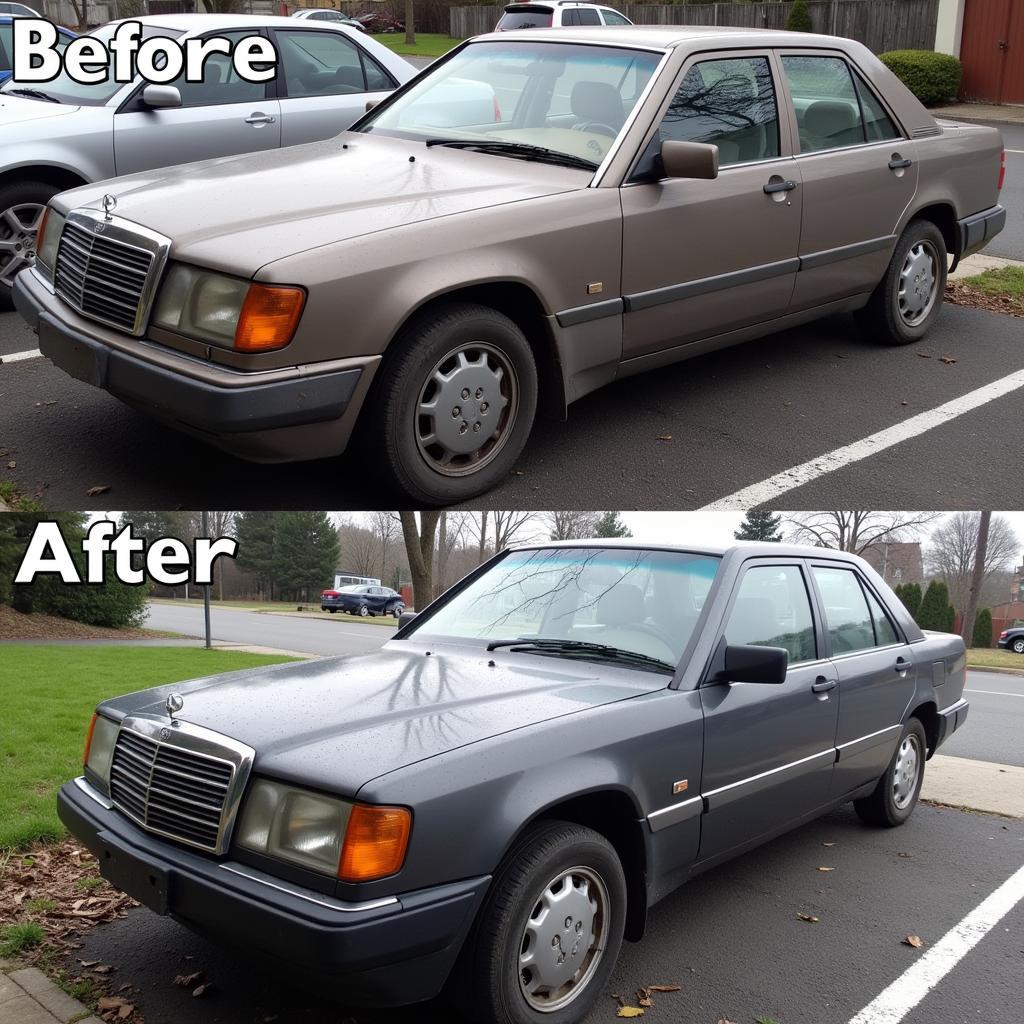 Cleaning and Waxing a Junk Car