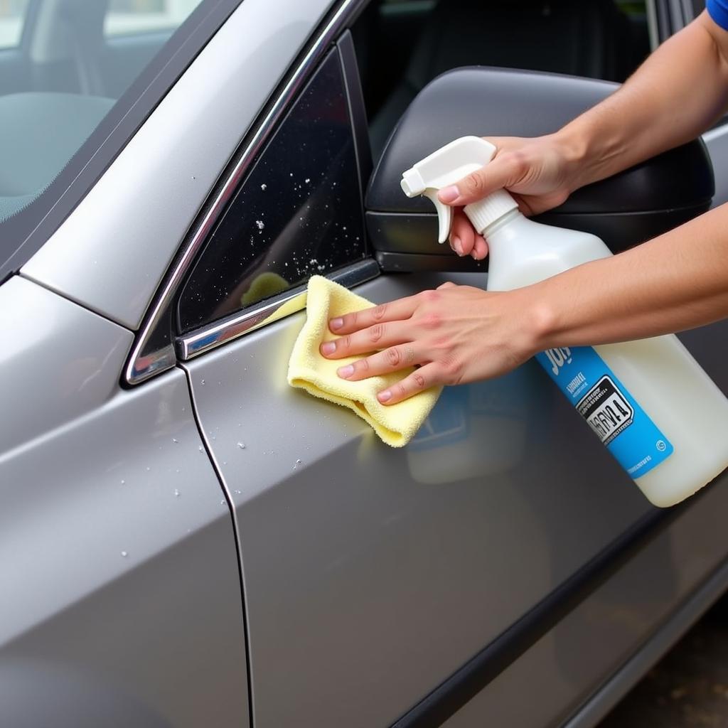 Cleaning Bird Droppings from Car