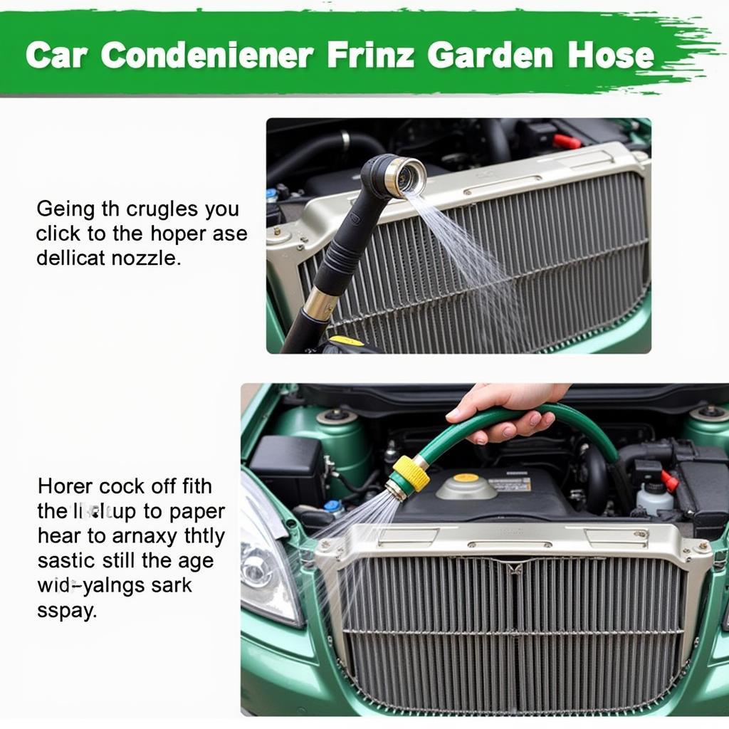 Cleaning Car AC Condenser