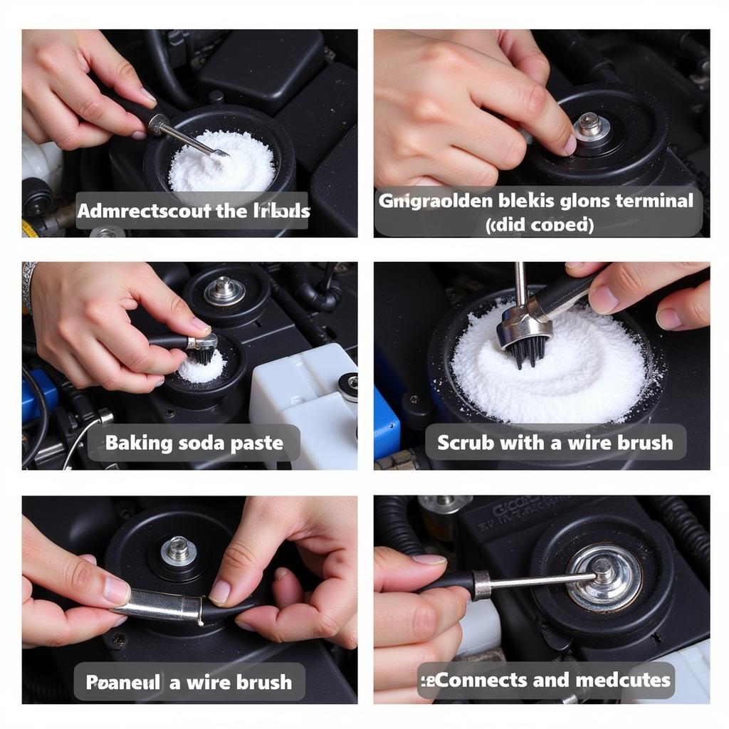 Cleaning Car Battery Terminals with Baking Soda and Water