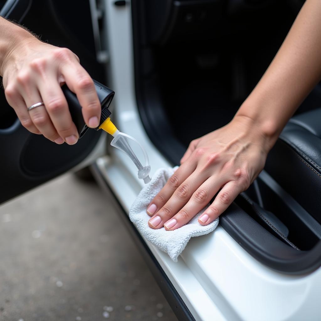 Cleaning and Protecting a Car Door Seal