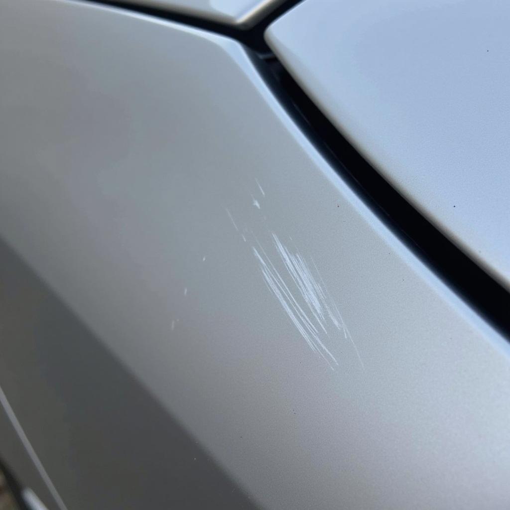 Identifying a Clear Coat Scratch on Car