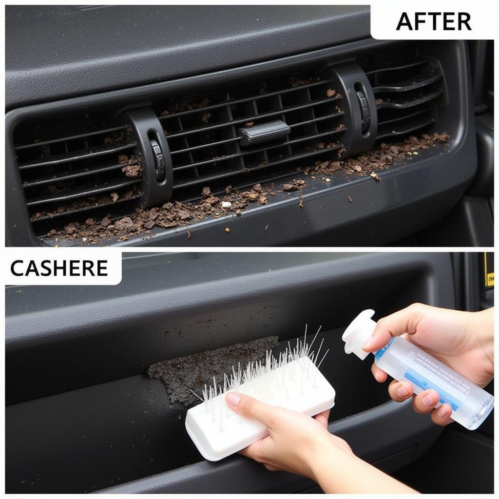 Cleaning a Clogged Car AC Condenser