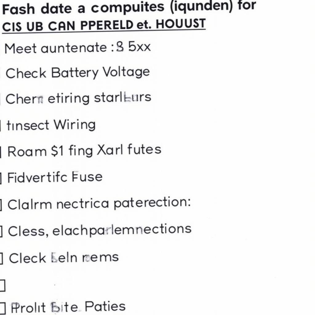 Club Car Precedent Maintenance Checklist