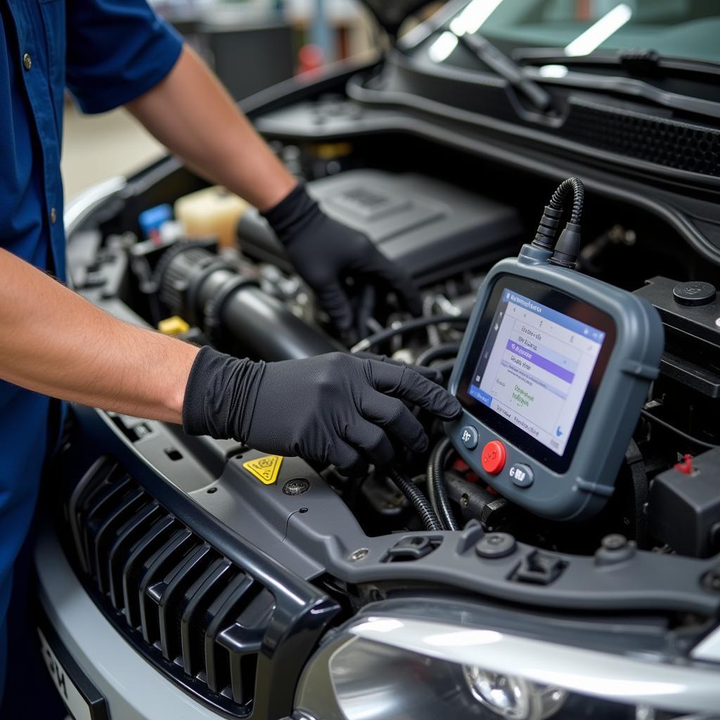 Inspecting a CNG Car Engine for Missing Issues