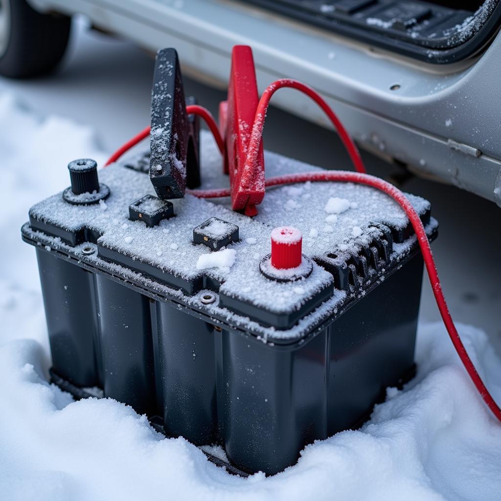 Cold Car Battery Struggling to Start Engine