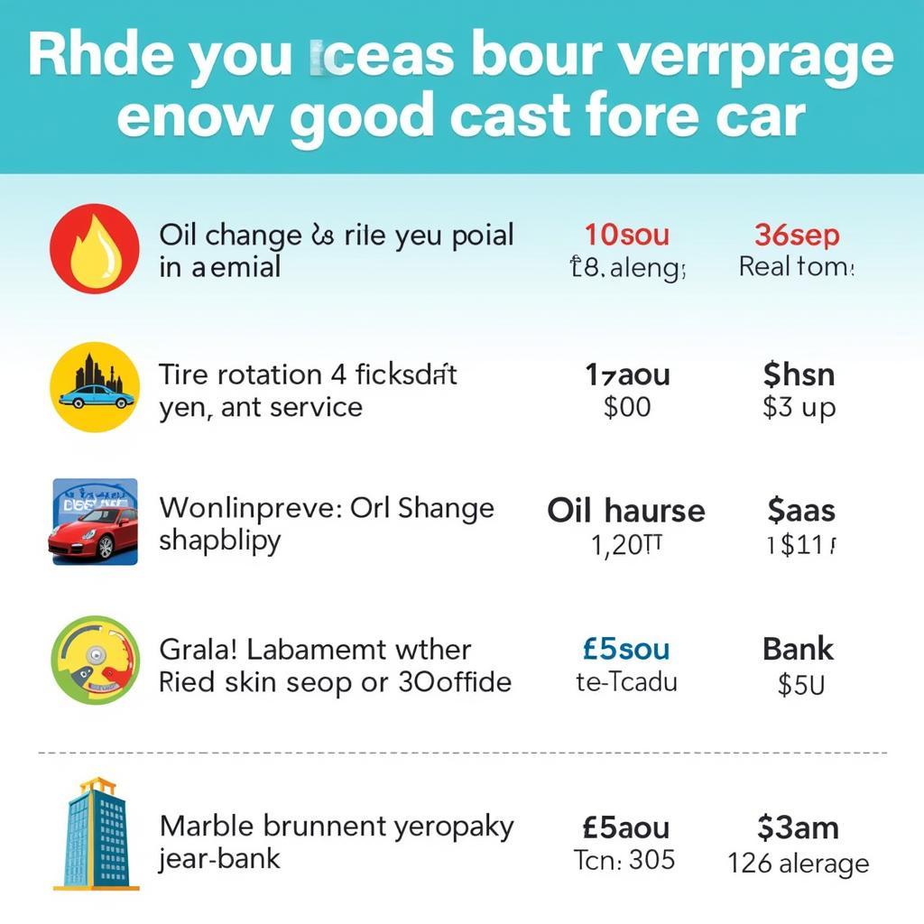 Common Car Maintenance Tasks and Associated Costs