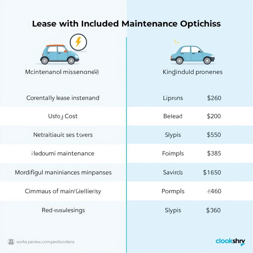 Comparing Car Lease Maintenance Options