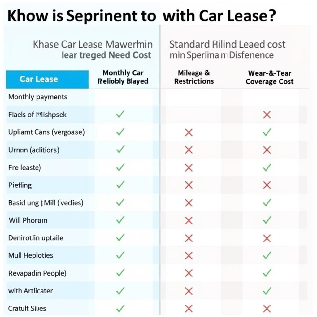 Comparing Different Car Lease Options