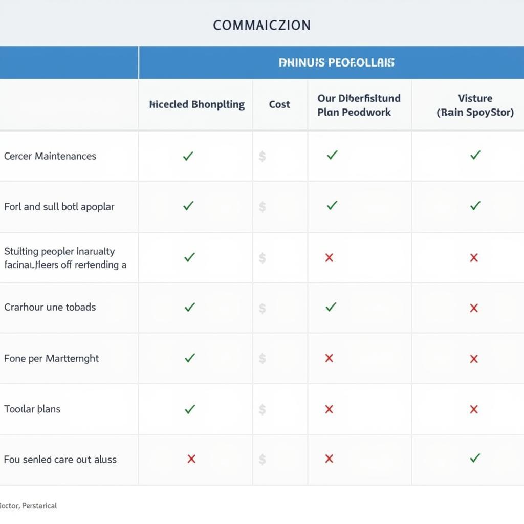 Comparing Car Maintenance and Service Plans