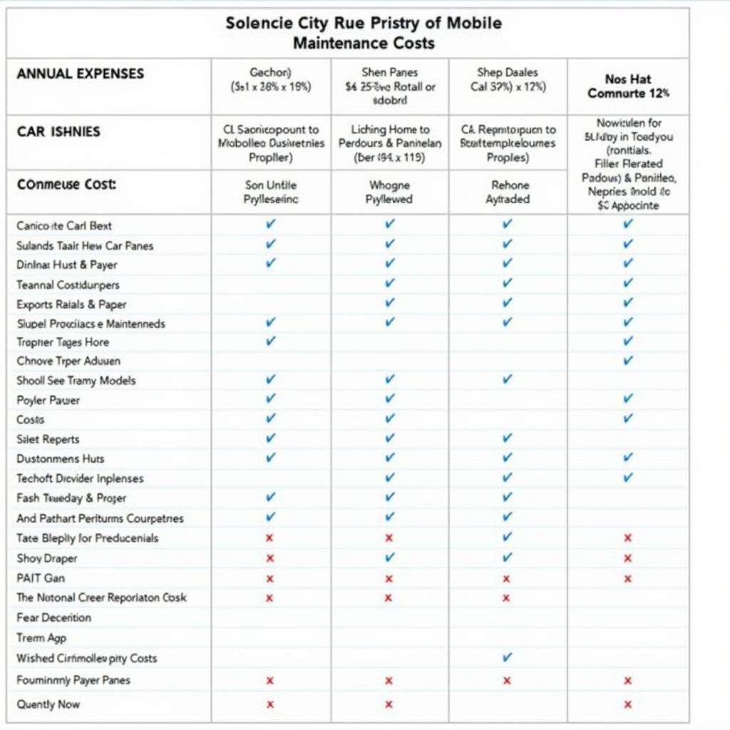 Comparing Maintenance Costs of Different Car Models