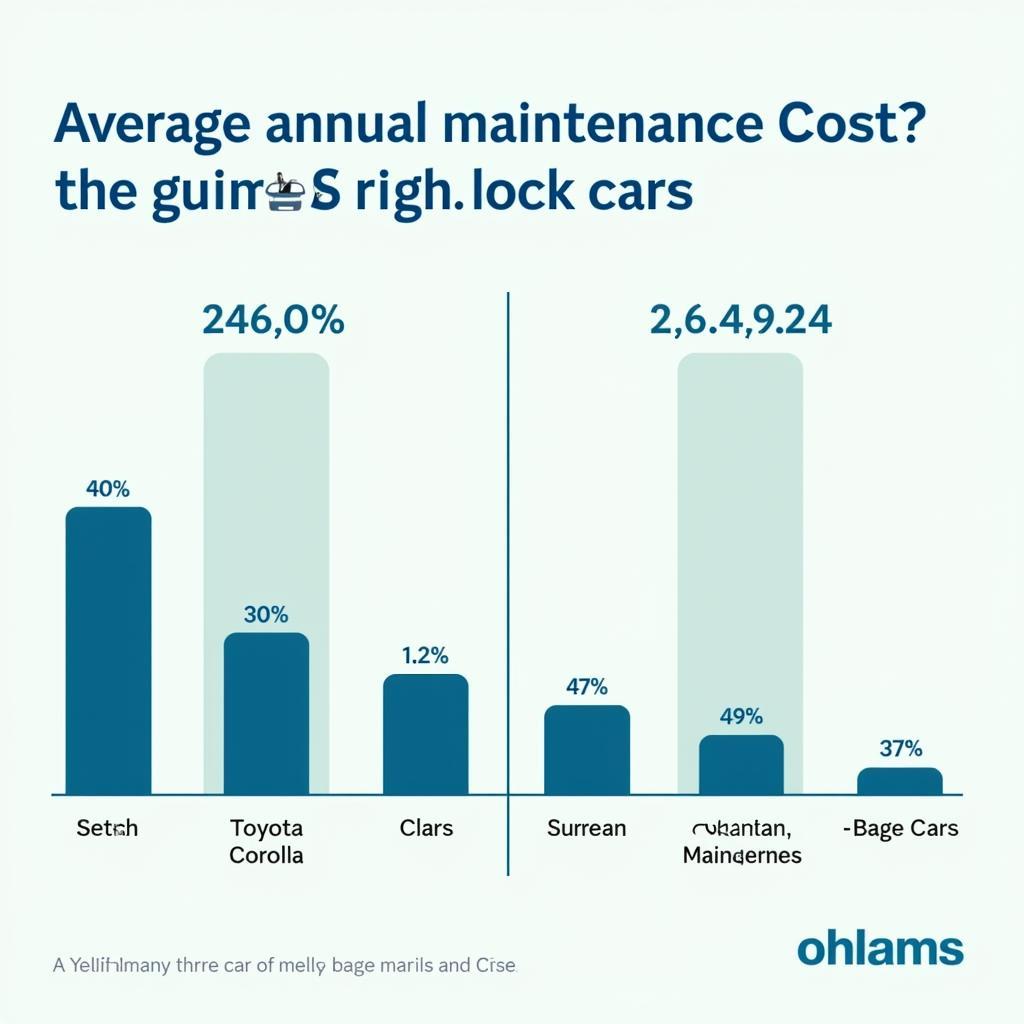 Graph comparing maintenance costs of different car models