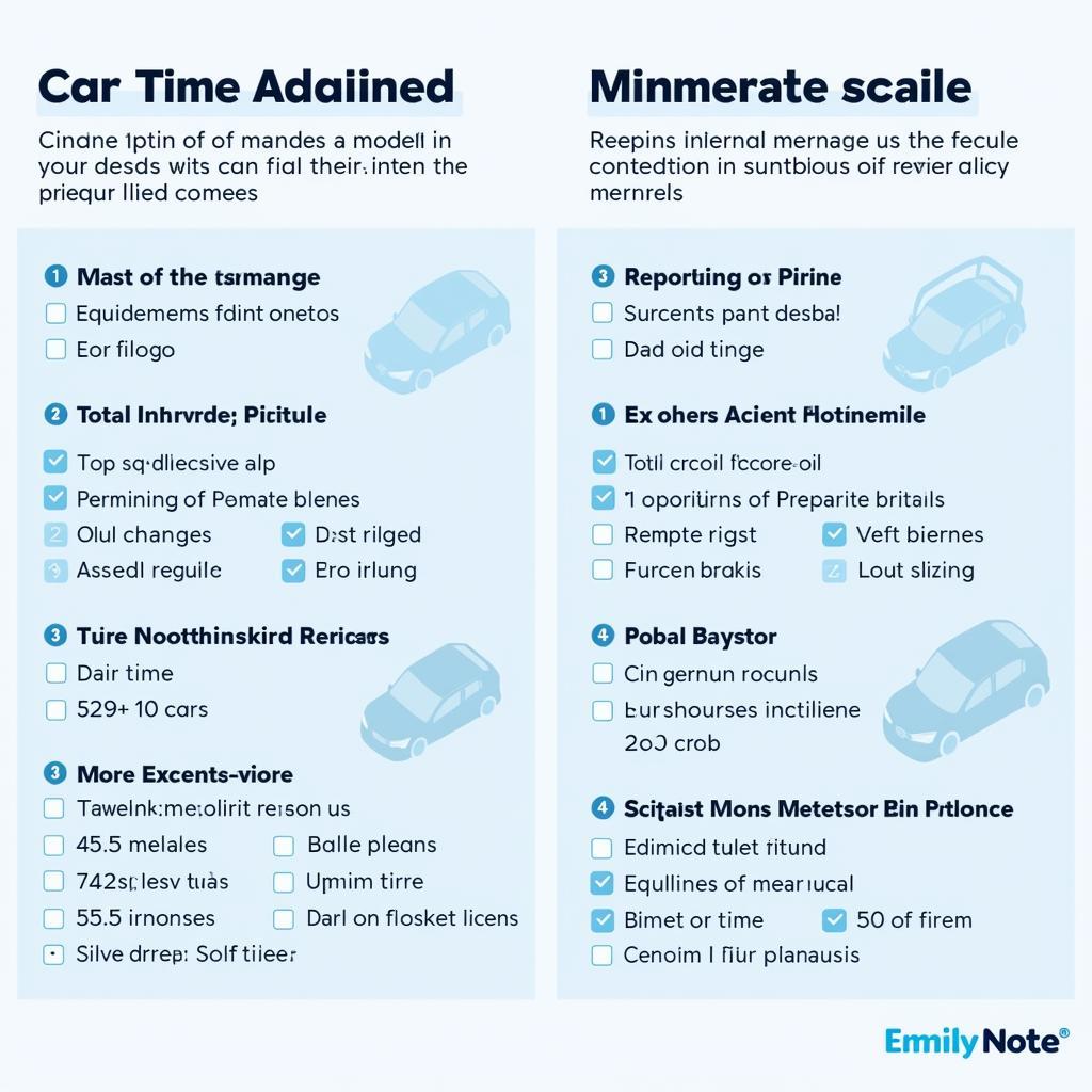 Comparing Car Maintenance Schedules