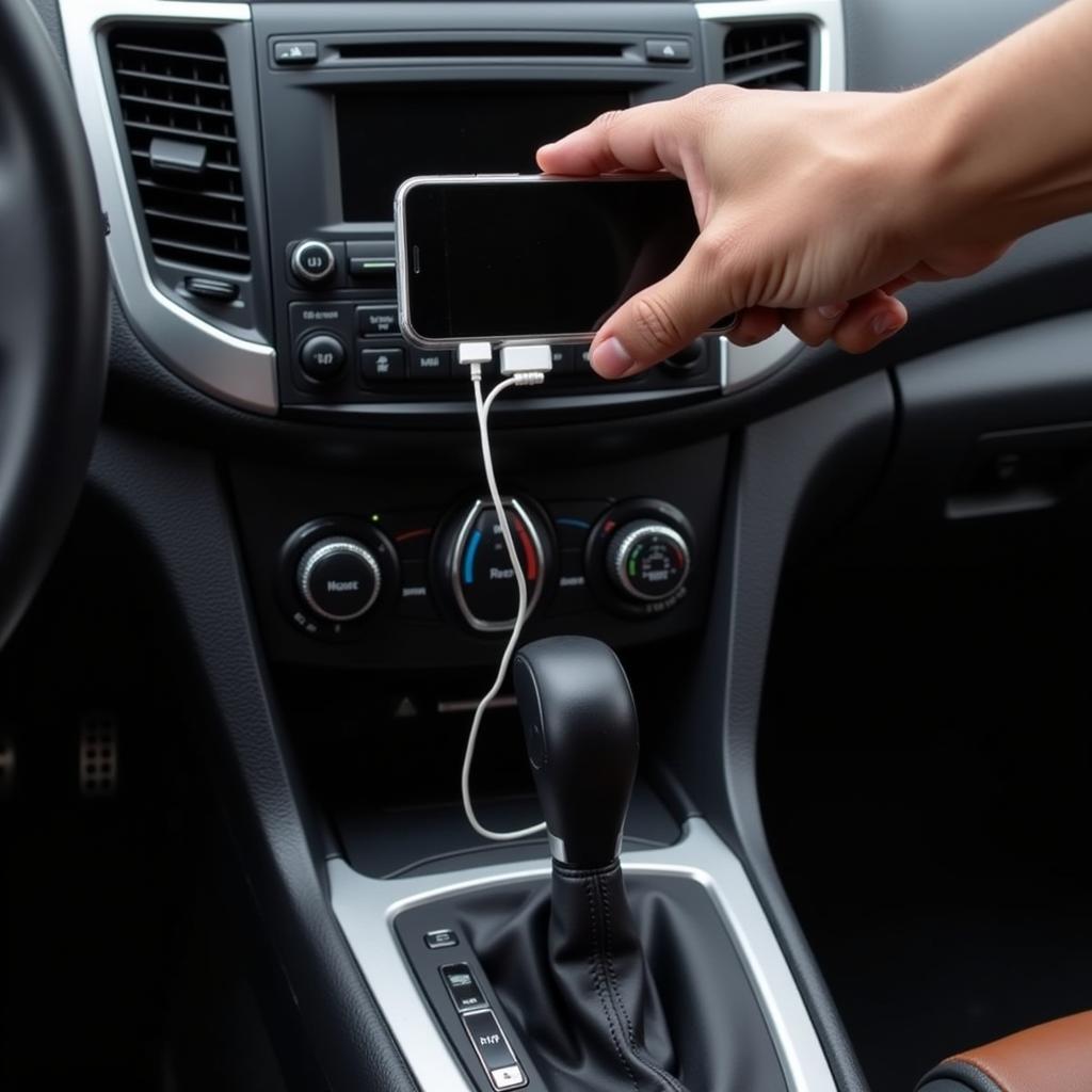 Connecting a Smartphone to a Car Stereo via Aux Cable