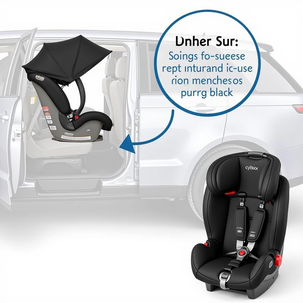 Cybex Solution X2 Fix Pure Black ISOFIX Installation