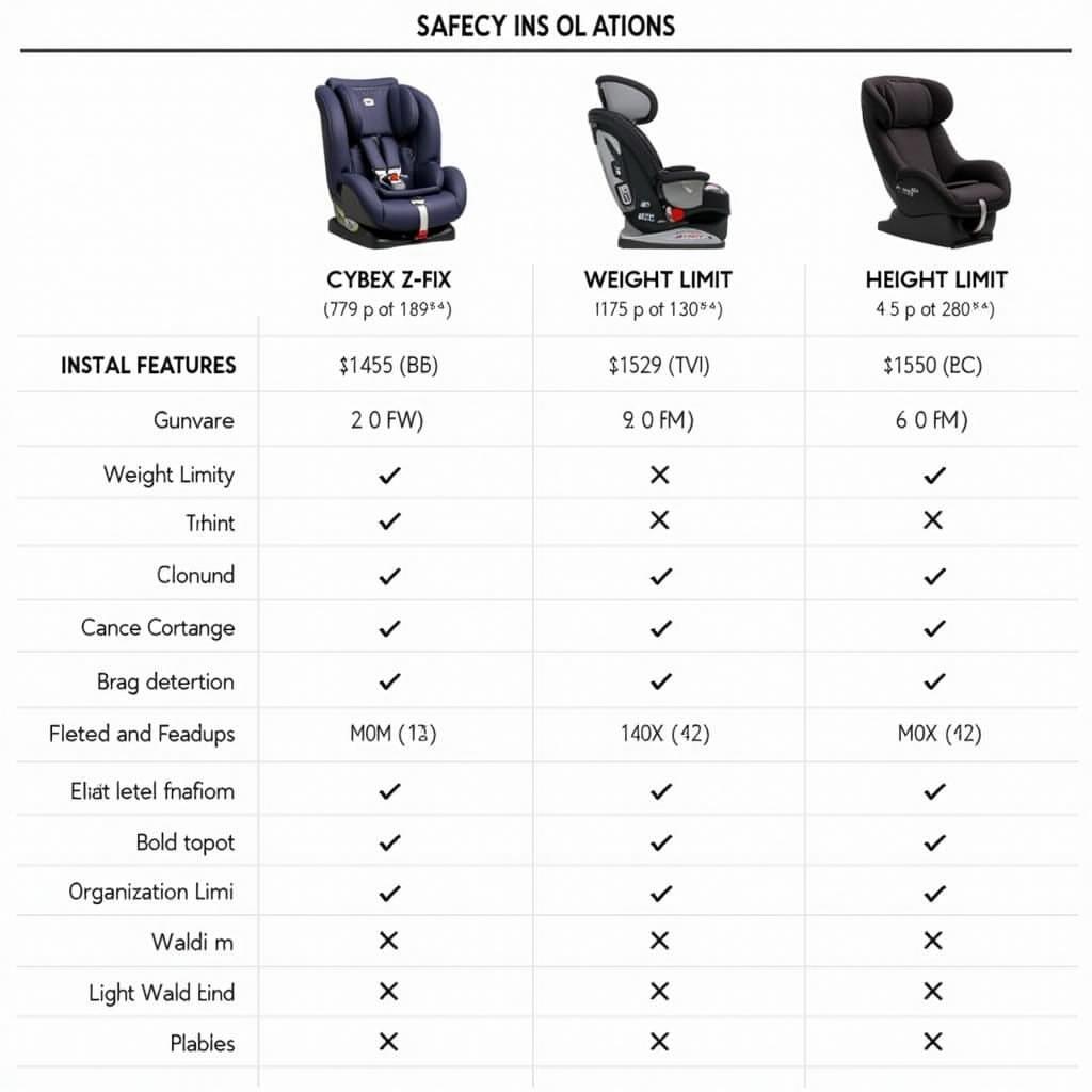 Cybex Z Fix vs. Other Cybex Models Comparison