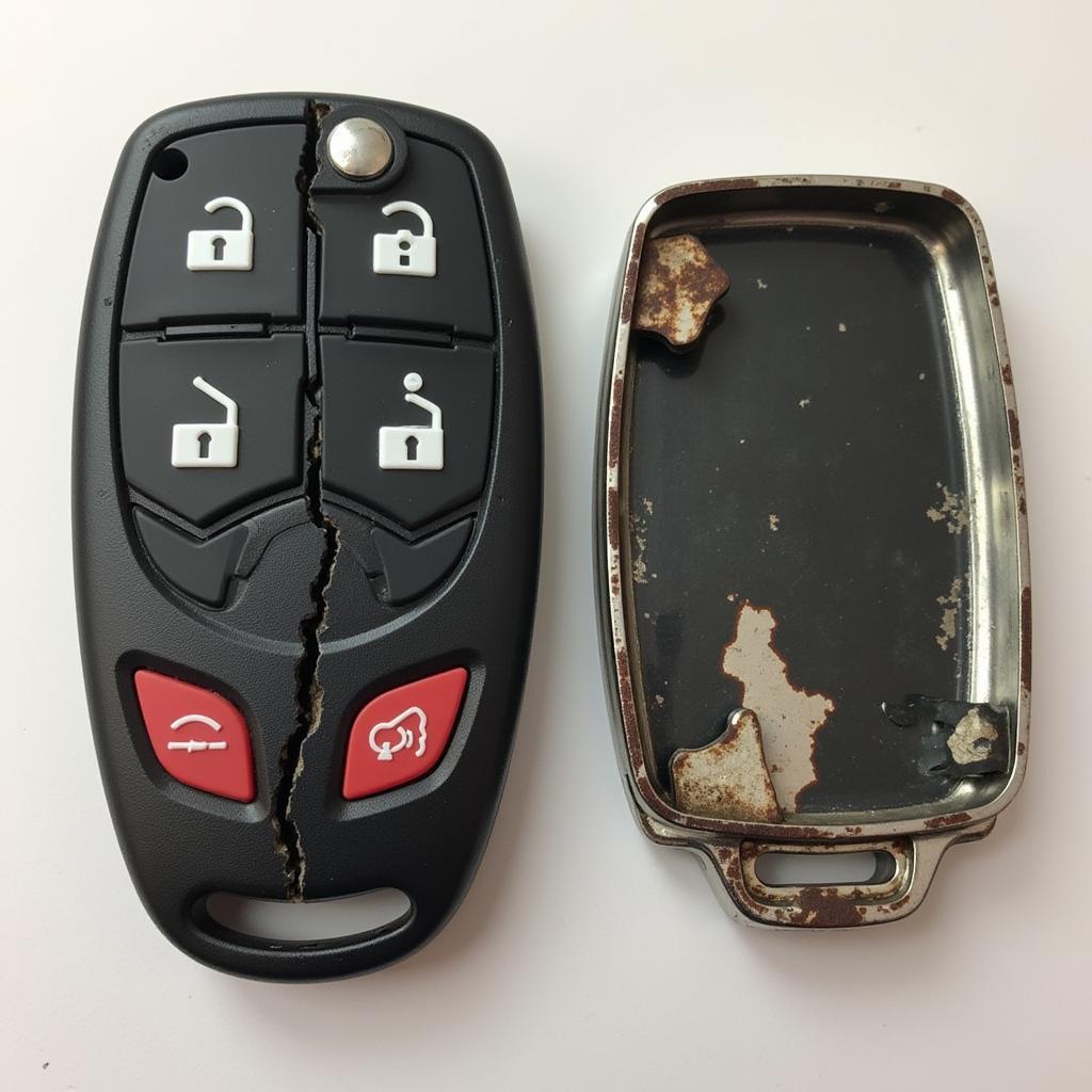 Damaged Car Key Fob