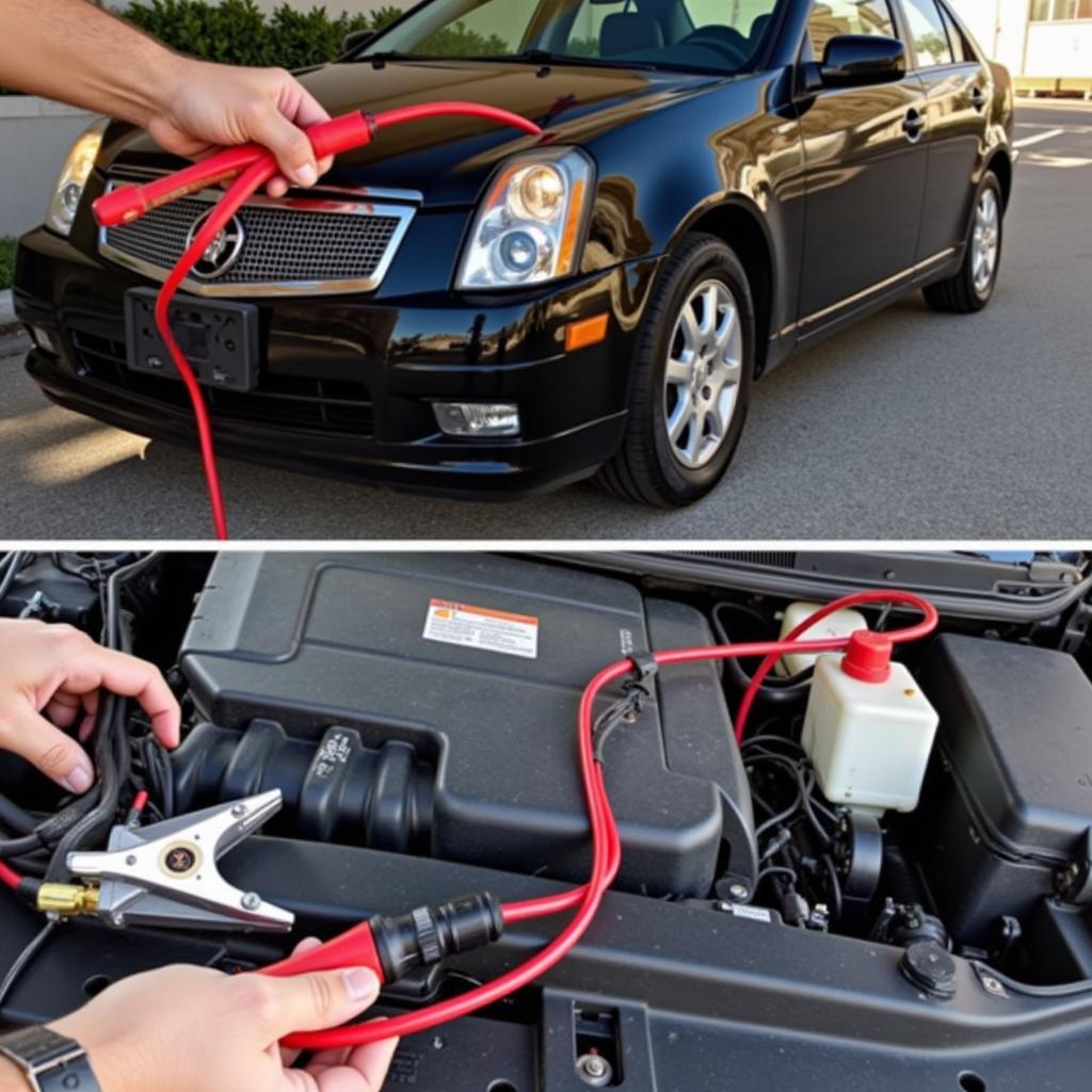 Dead Car Battery Jump Start