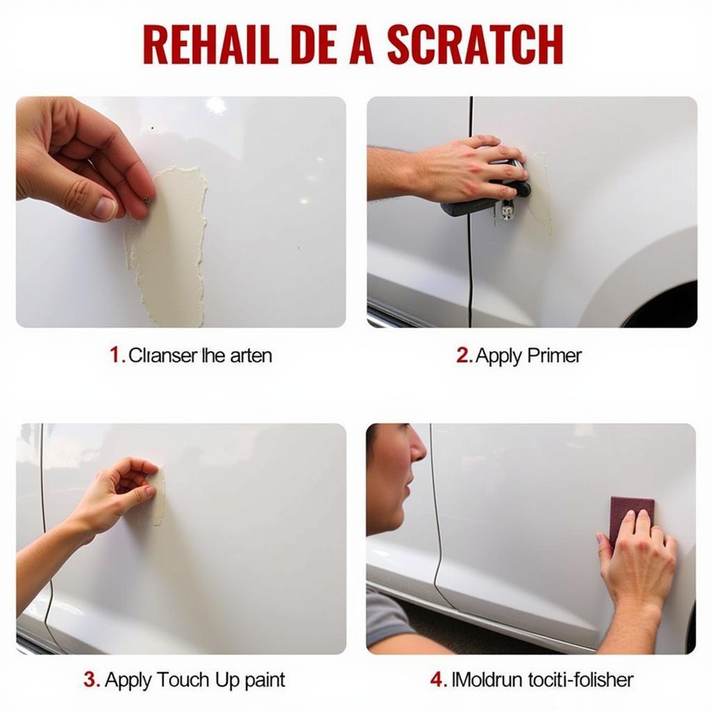 Deep Car Scratch Repair Steps