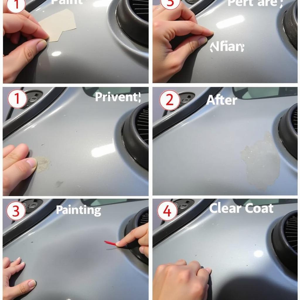 Deep Scratch Repair Process Stages