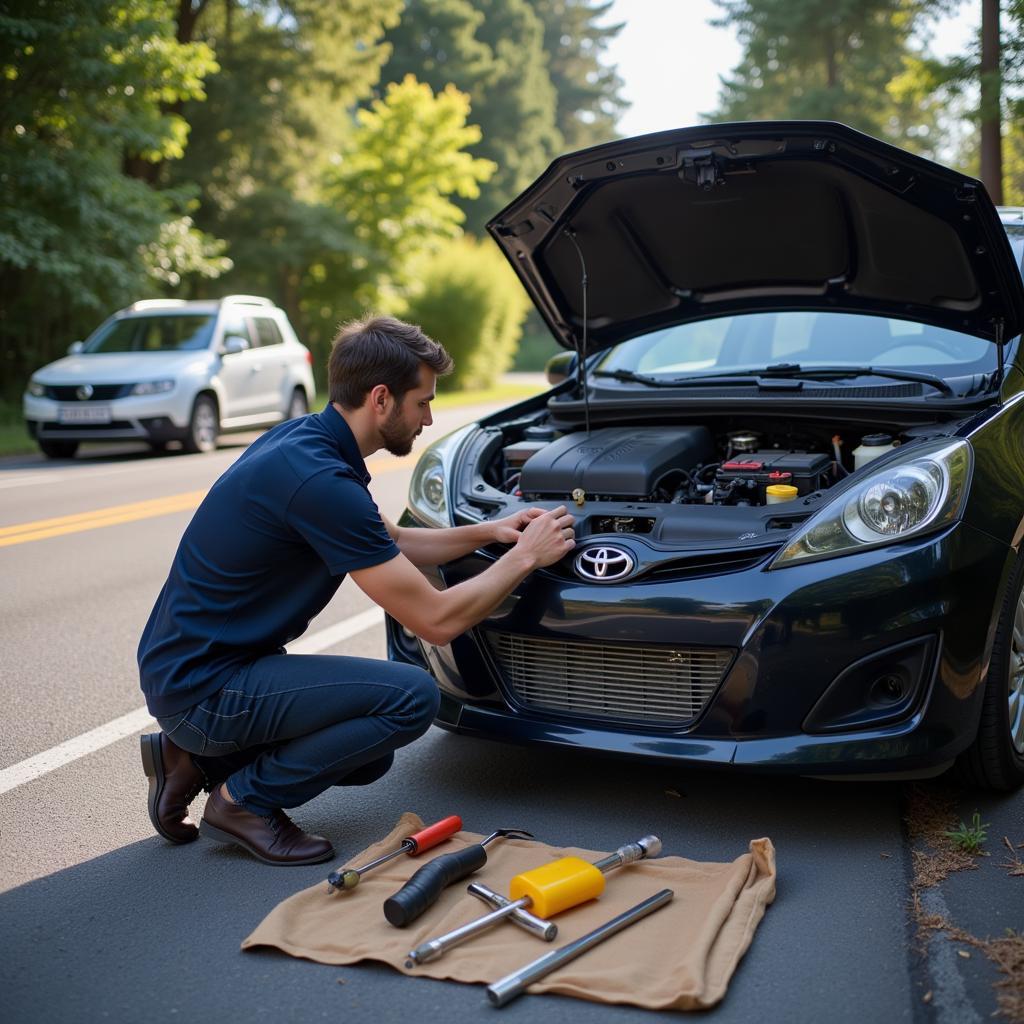 Diagnosing Car Issues on the Street