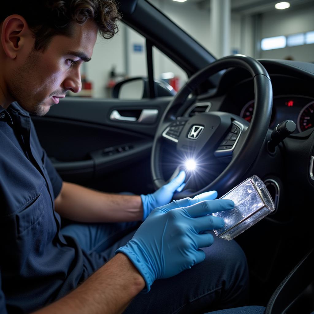 Diagnosing Car Proximity Sensor Issues: Visual Inspection