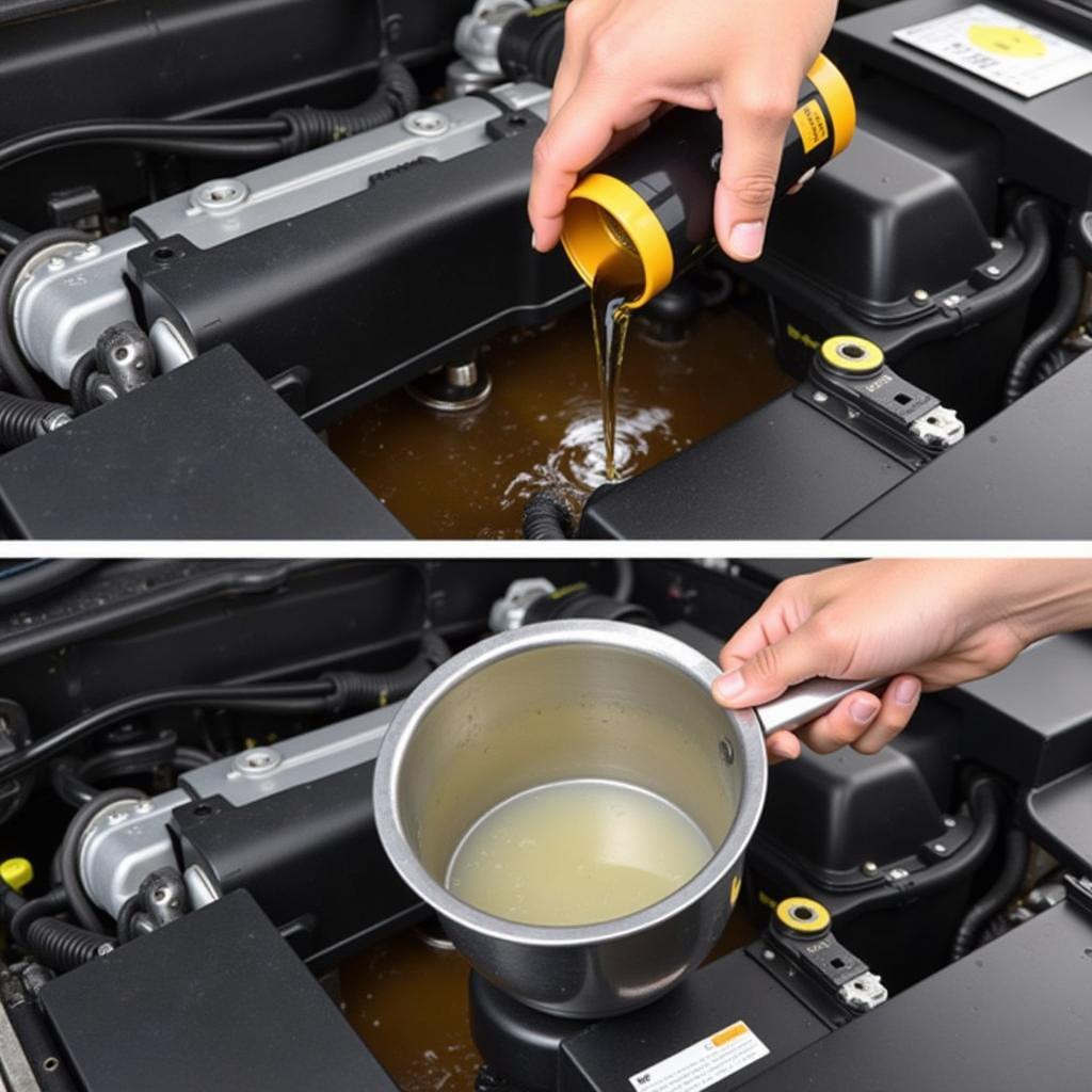 Diamond Car Maintenance Oil Change Process