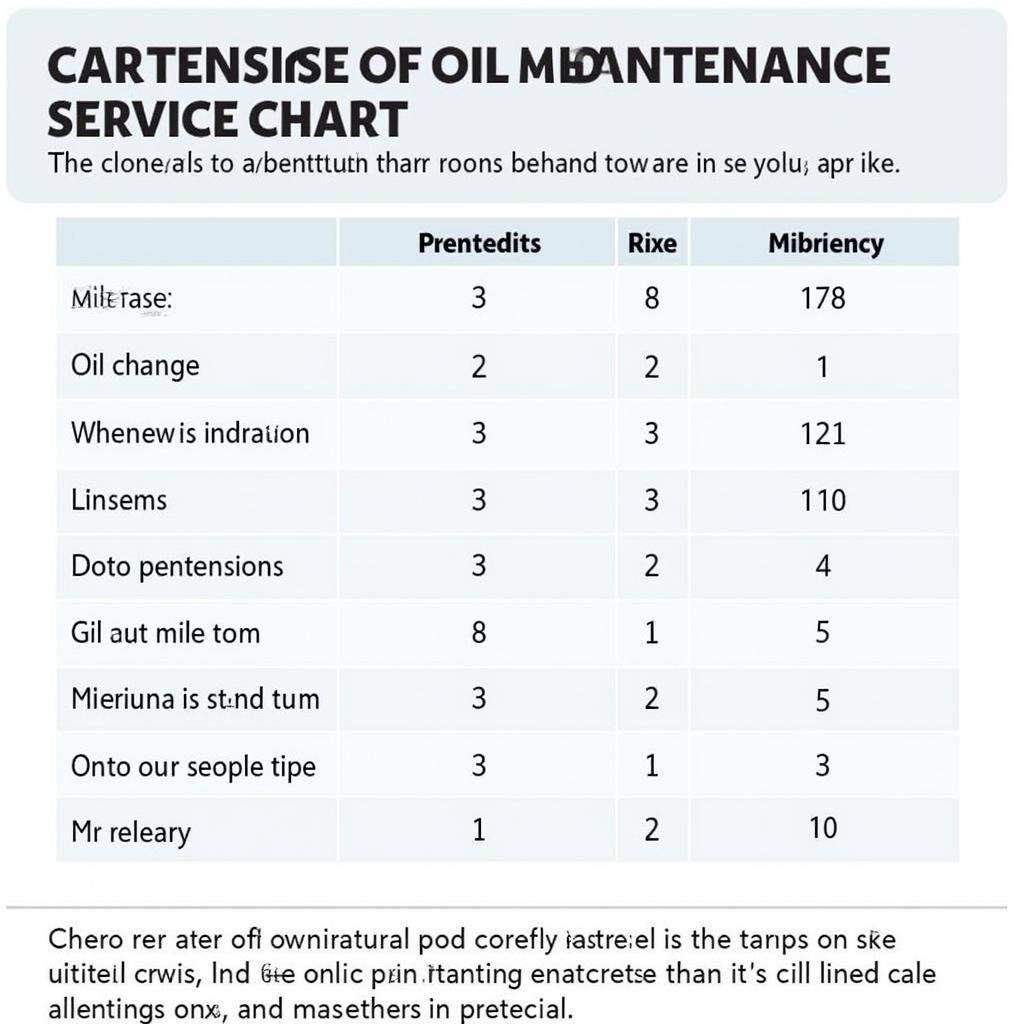 Diamond Car Maintenance Schedule Example