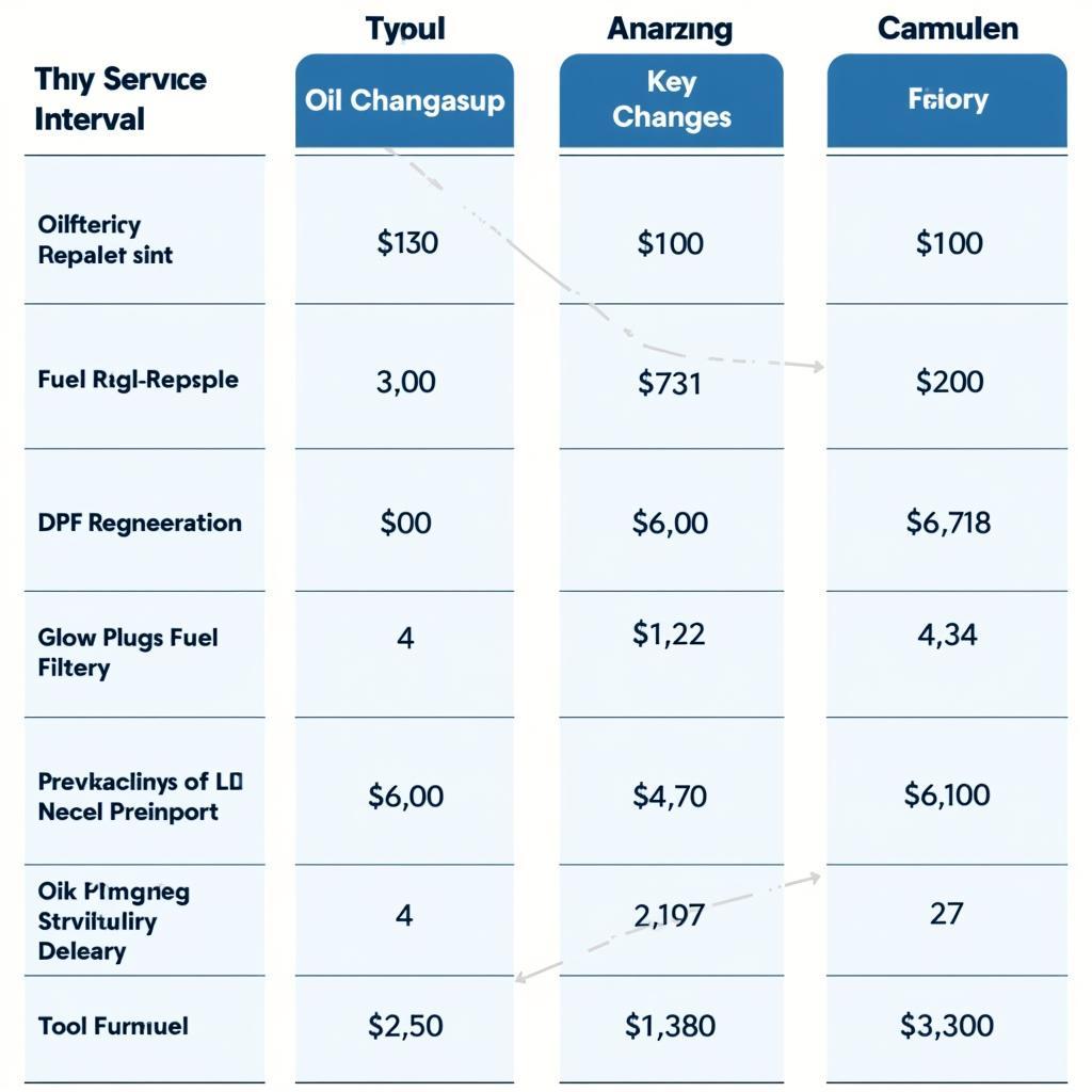 Regular Maintenance Schedule for a Diesel Car