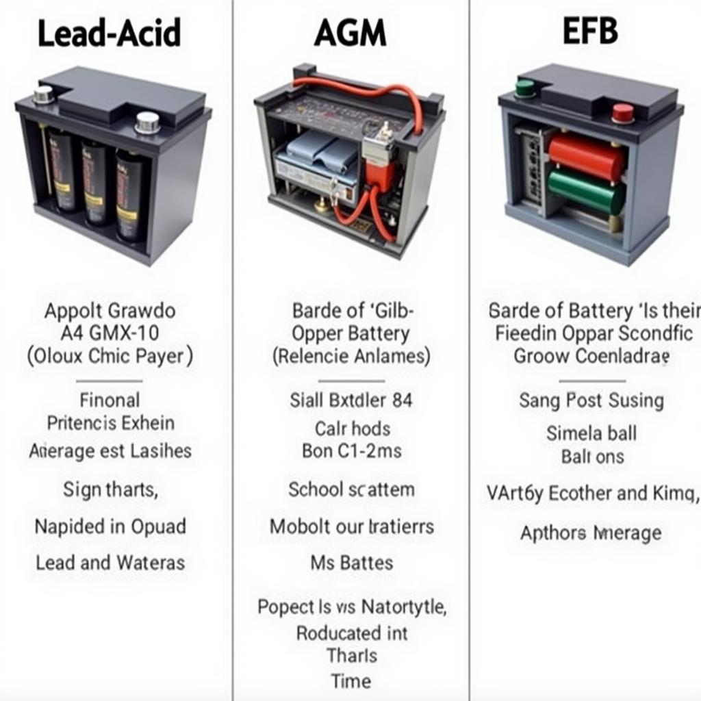 Types of Car Batteries: Lead-Acid, AGM, and EFB