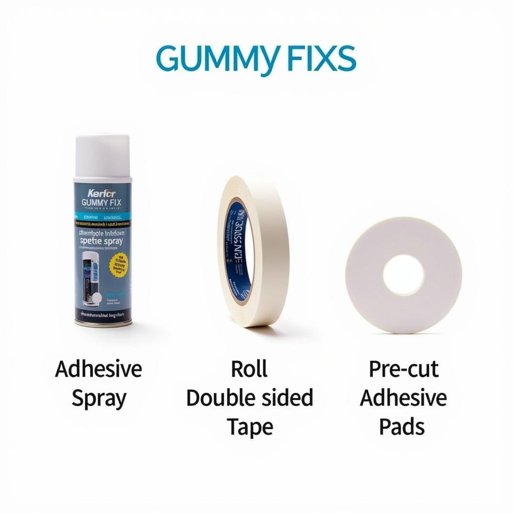 Variety of gummy fix products