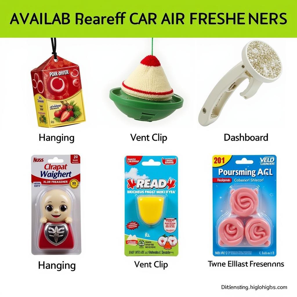 Various Car Air Fresheners